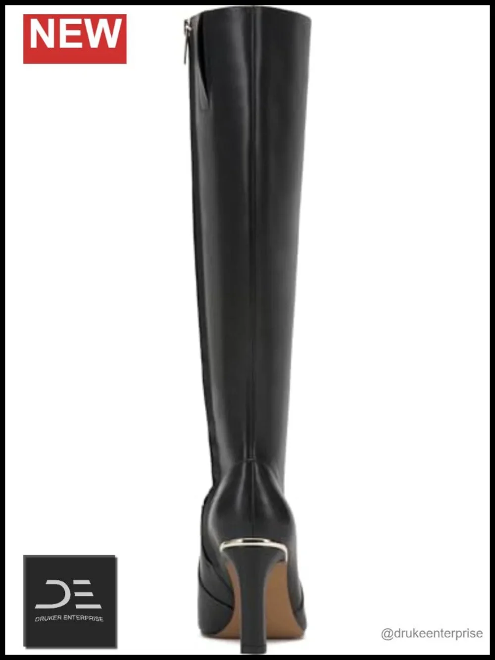 Vince Camuto Women's Gylina Knee High Boots Leather 3.4in Heel